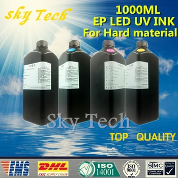 

LED UV INK 1000ML*4 ,UV ink FOR Epson printhead UV printer .for metal PVC KT Board PMMA etc hard materials,BK C M Y