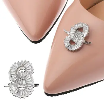 

Shoe Clip DIY Women Decoration Wedding Ornament Cross Elegant Fashion Buckle High Heels Charms Lady Bag Hat Accessories