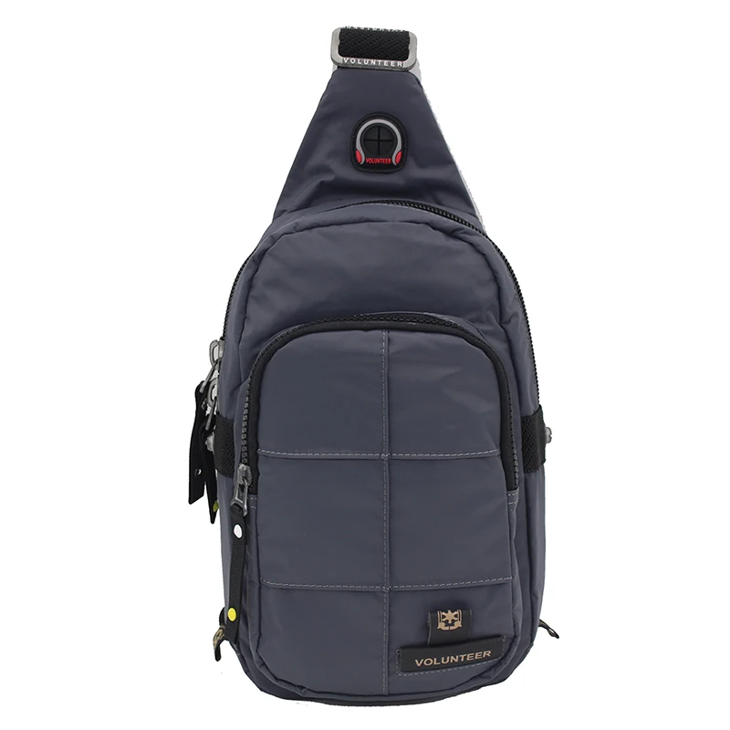 Высокое качество, мужские Оксфордские нагрудные сумки через плечо, дизайнерский рюкзак, сумка на плечо, повседневный водонепроницаемый одиночный рюкзак, рюкзак - Цвет: Gray