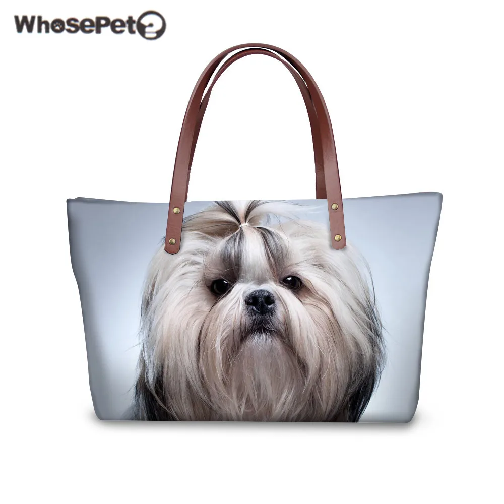 WHOSEPET النساء حقيبة كتف لطيف الكلب طباعة حقيبة يد للسيدات كبيرة قدرة أعلى-حقائب بيد حقيبة حمل أنيقة الإناث حقائب الشاطئ WHOSEPET النساء حقيبة كتف لطيف الكلب طباعة حقيبة يد للسيدات كبيرة قدرة أعلى-حقائب بيد حقيبة حمل أنيقة الإناث حقائب الشاطئ
