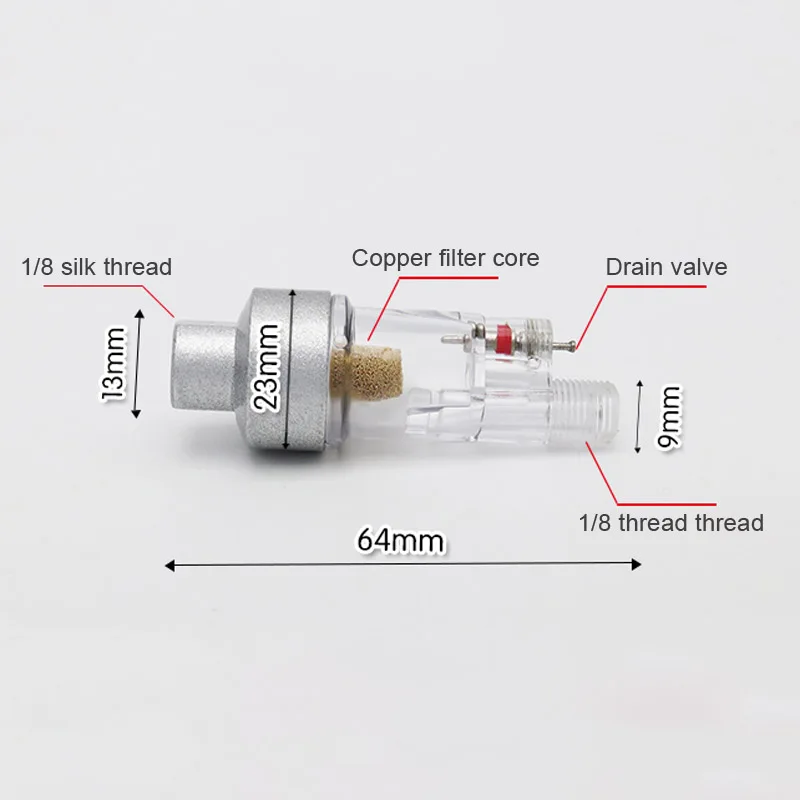 Nasedal 1/8 Air Filter Airbrush Airflow Adjustment Control Valve