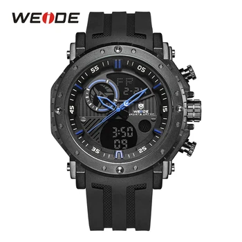 

WEIDE Men Watch Back Light Alarm Chronograph Auto Date Analog Digital Mens Watches Top Brand Luxury Relogio Masculio Men Watch