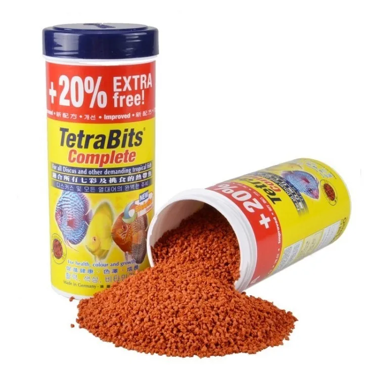 

Tetra Cichild Sticks Tropical Small Fish Food Float On Water Canister Feeder Aquarium Fish Food Feeder