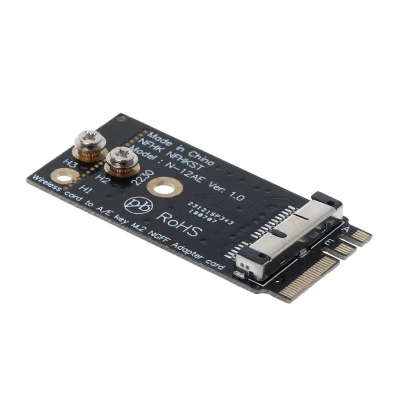 1Pc BCM94360CS2 BCM943224PCIEBT2 A/Tasto E NGFF M.2 Adattatore Modulo della Scheda di 12 + 6 Spille Senza Fili WIFI Velocità nuovo