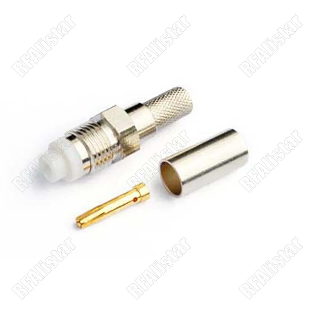 FME Crimp Jack Female RF Coaxial Connector for LMR195 RG58 RG400 RG142 Cable | Обустройство дома