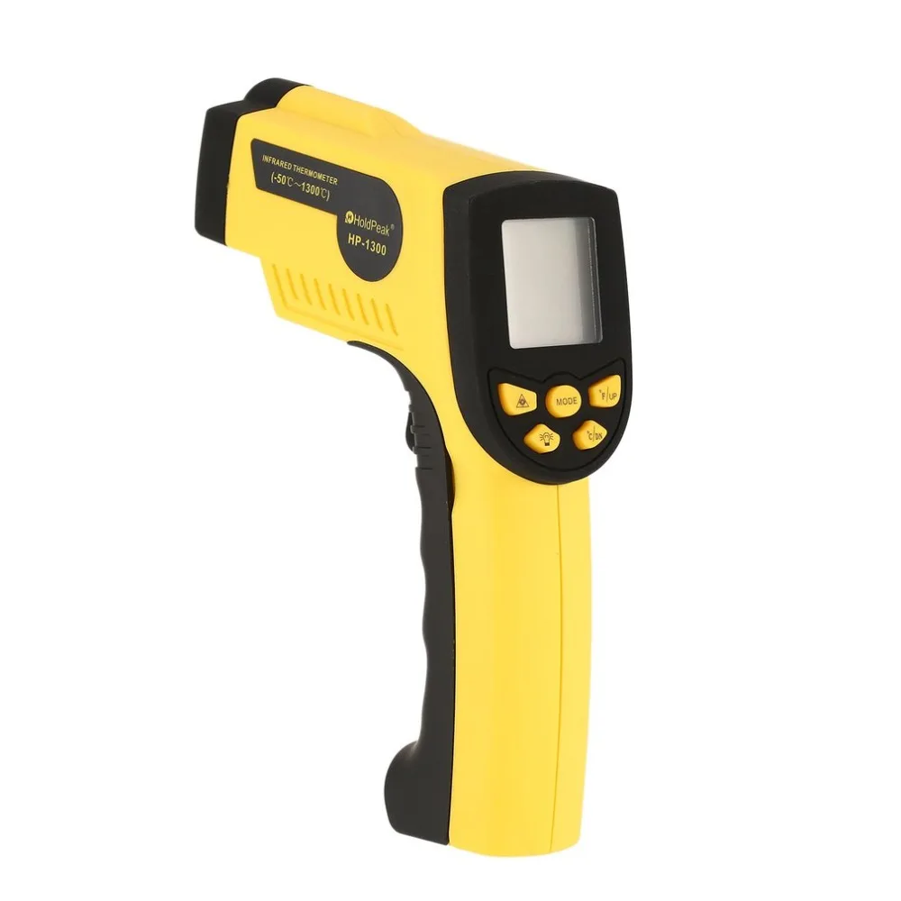 

HP-1300 Digital LCD Handheld Infrared Thermometer Temperature Meter Tester Red Laser Non Contact IR Pyrometer Gun