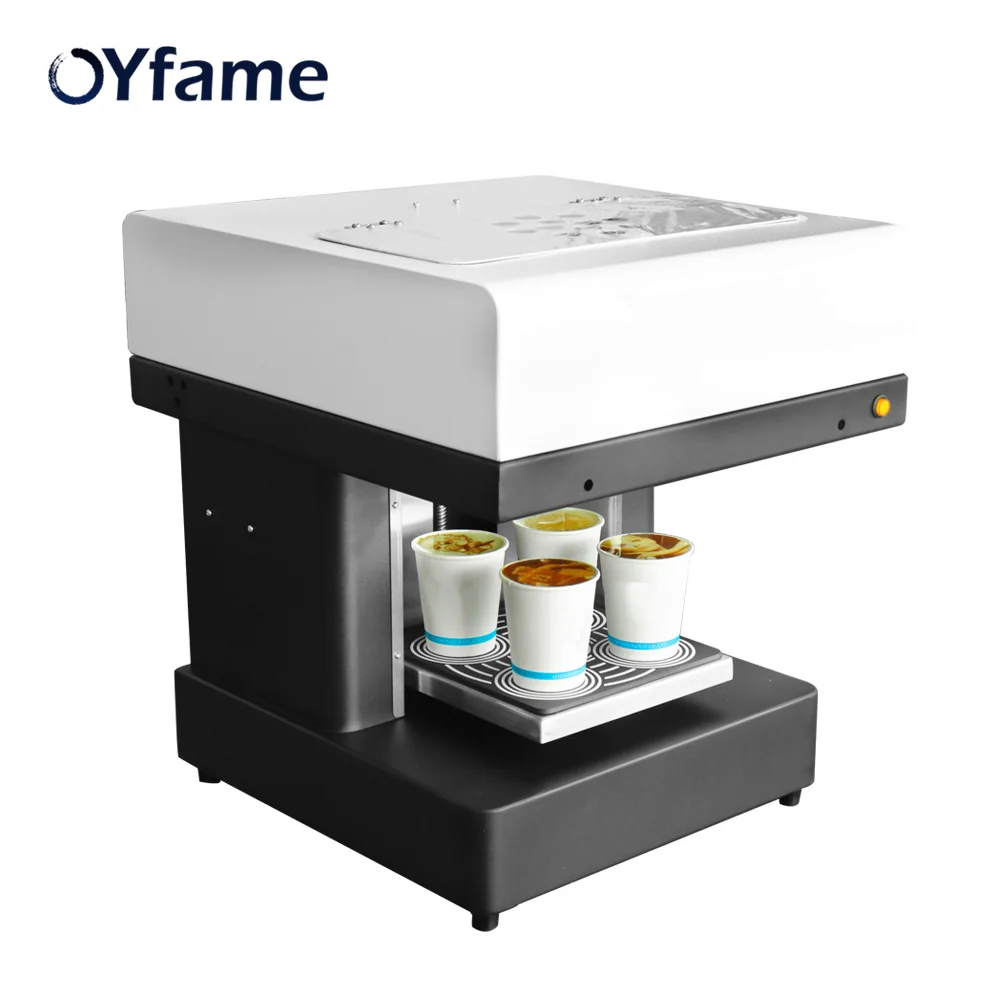 OYfame Automatic Coffee Printer 4 Cup Milk Tea Coffee Printer Selfie