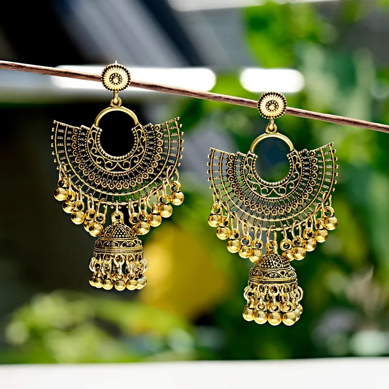 Винтажный сектор Jhumka Jhumki Женская ретро модель фонарики афганский