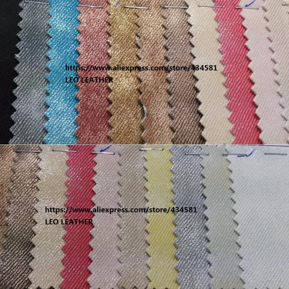 

MetallicSynthetic Leather Faux Leather Fabric Embossed Denim Grain PU Leather Fabric Sewing Fabric Fabric for DIY Fabirc P1043