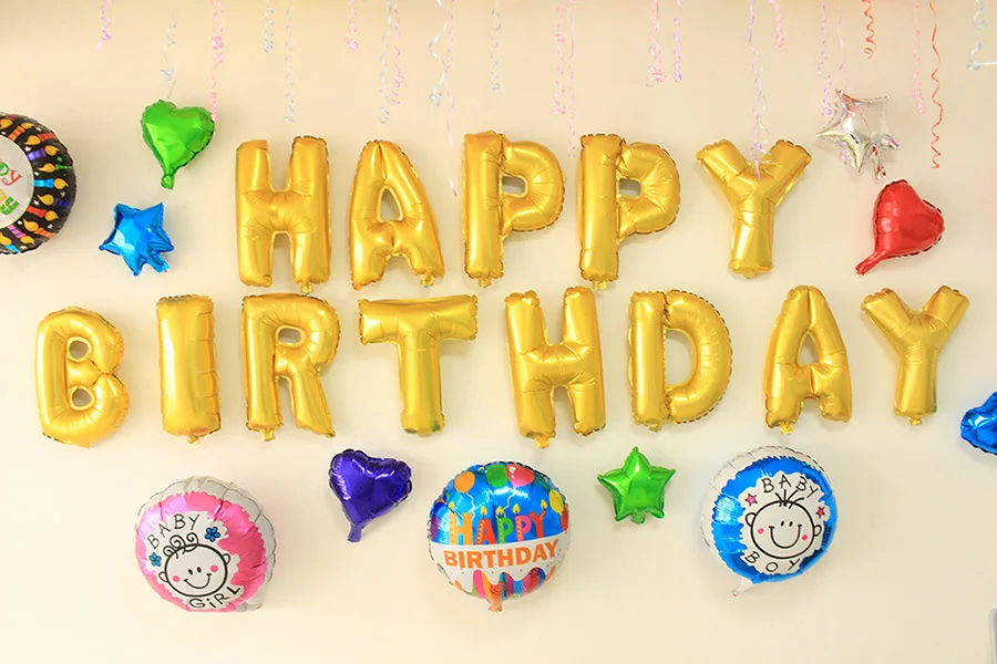 Aluminum Foil Membrane Hy Birthday Gold Set Nice Hot Aluminum Foil Membrane Hy Birthday Gold Set Nice Hot