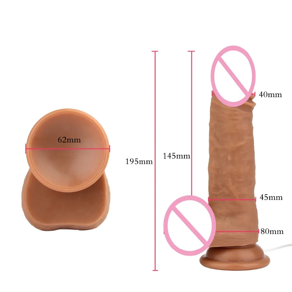 Live4Cool Realistic Penis Big Dildo with Suction Cup Remote Control Vibrator Adult Dicks Sex Toys for Women Female Masturbator (8)