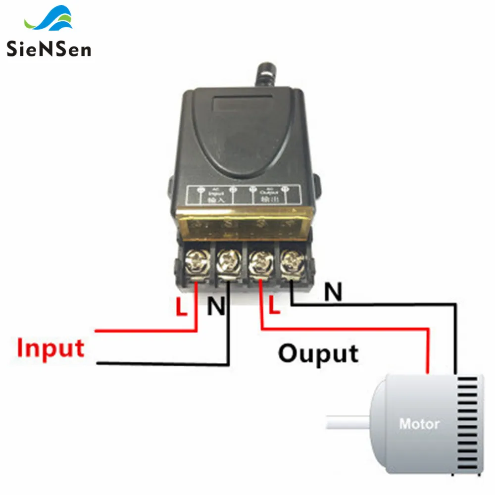 SienSen 220V1CH беспроводной пульт дистанционного управления высокой мощности беспроводной релейный насос роликовый затвор панель управления 433 МГц