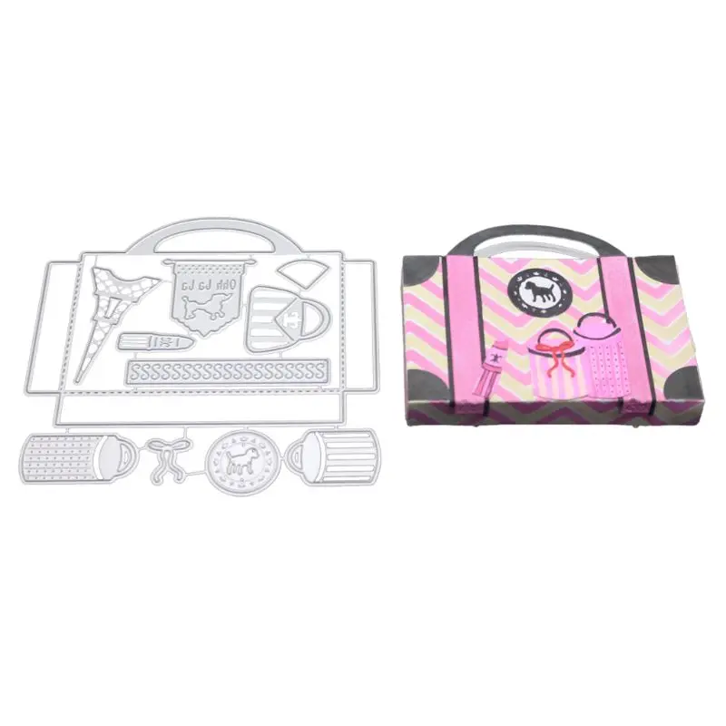 

Cosmetic Bag Metal Cutting Dies Stencil DIY Scrapbooking Album Stamp Paper Card Embossing Crafts Decor Crafts