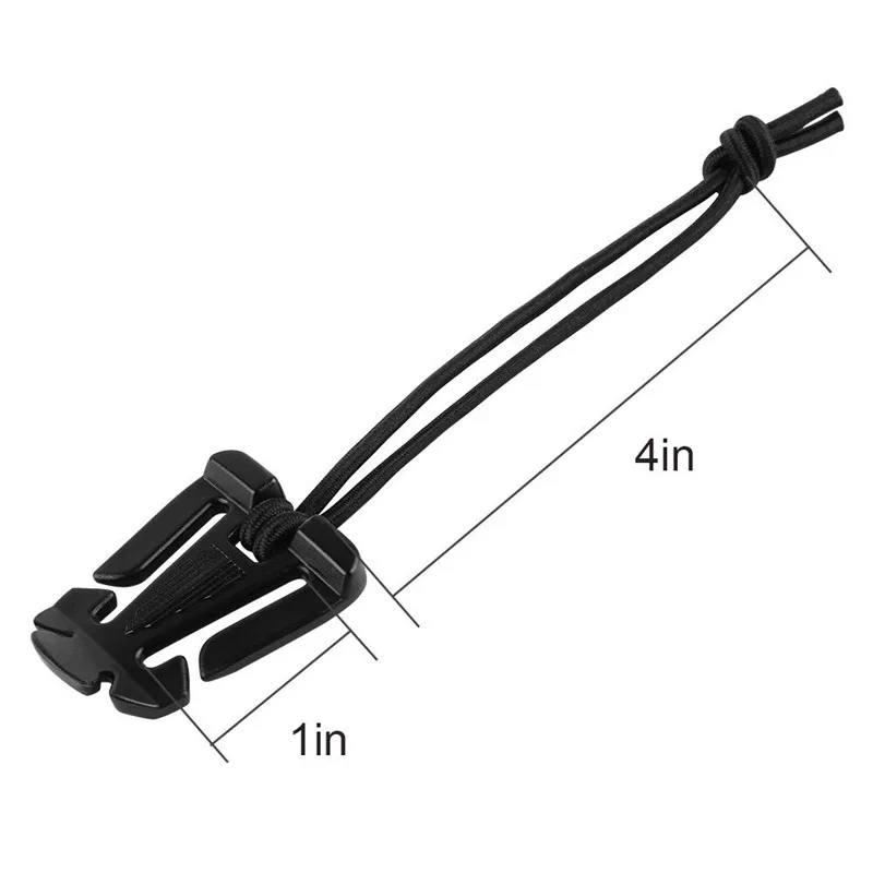 12 шт. тактические шестерни зажимы Molle вложения для сумки рюкзак жилет замок d-кольцо эластичные струны ремень управление инструмент 3