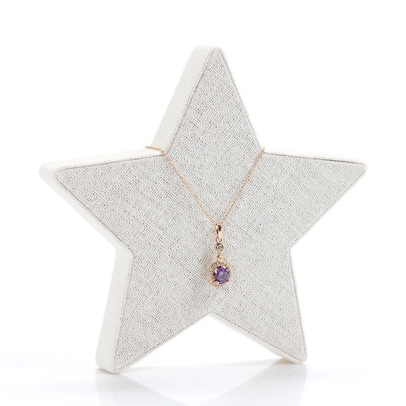 

Five Star Necklace Display Holder Pendant Display Holder Linen Pendant Display Holder Perfect Display Effect