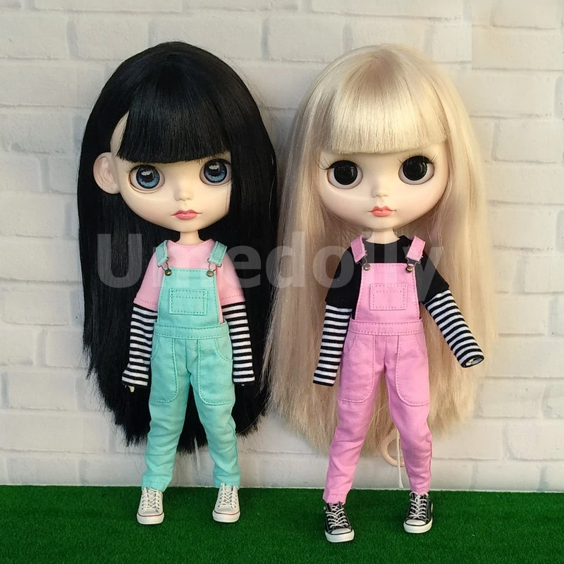 1 шт. Кукла Барби одежда футболки комбинезоны для Blyth Azone S Licca OB24 Obitsu 27 нагрудник