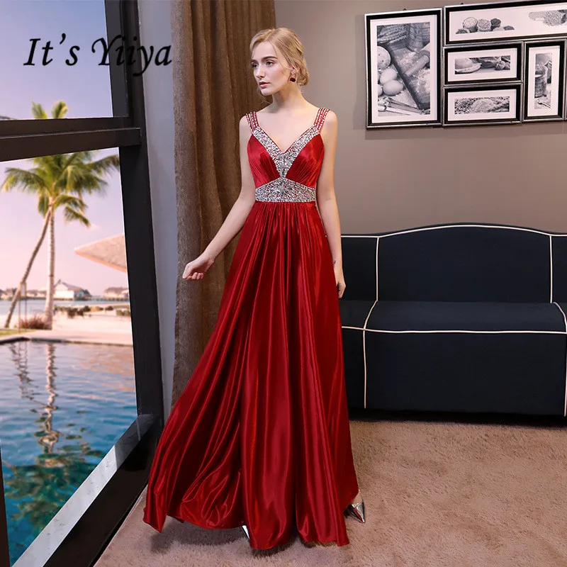 spaghetti strap formal gown