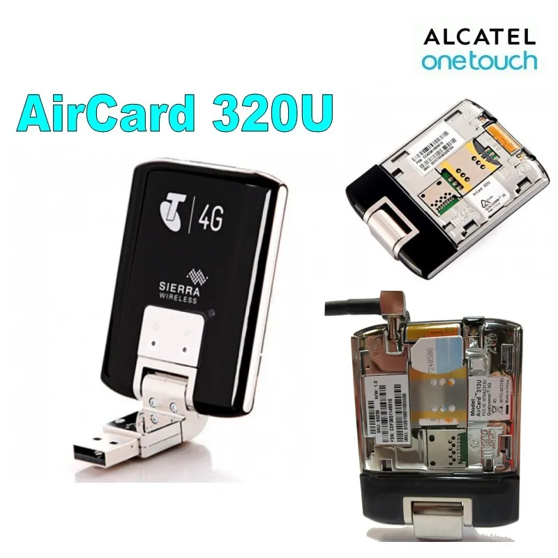 Разблокированный Беспроводной USB модем Sierra Aircard 320U 100 Мбит/с 4G LTE 1800/2600 МГц + внешний