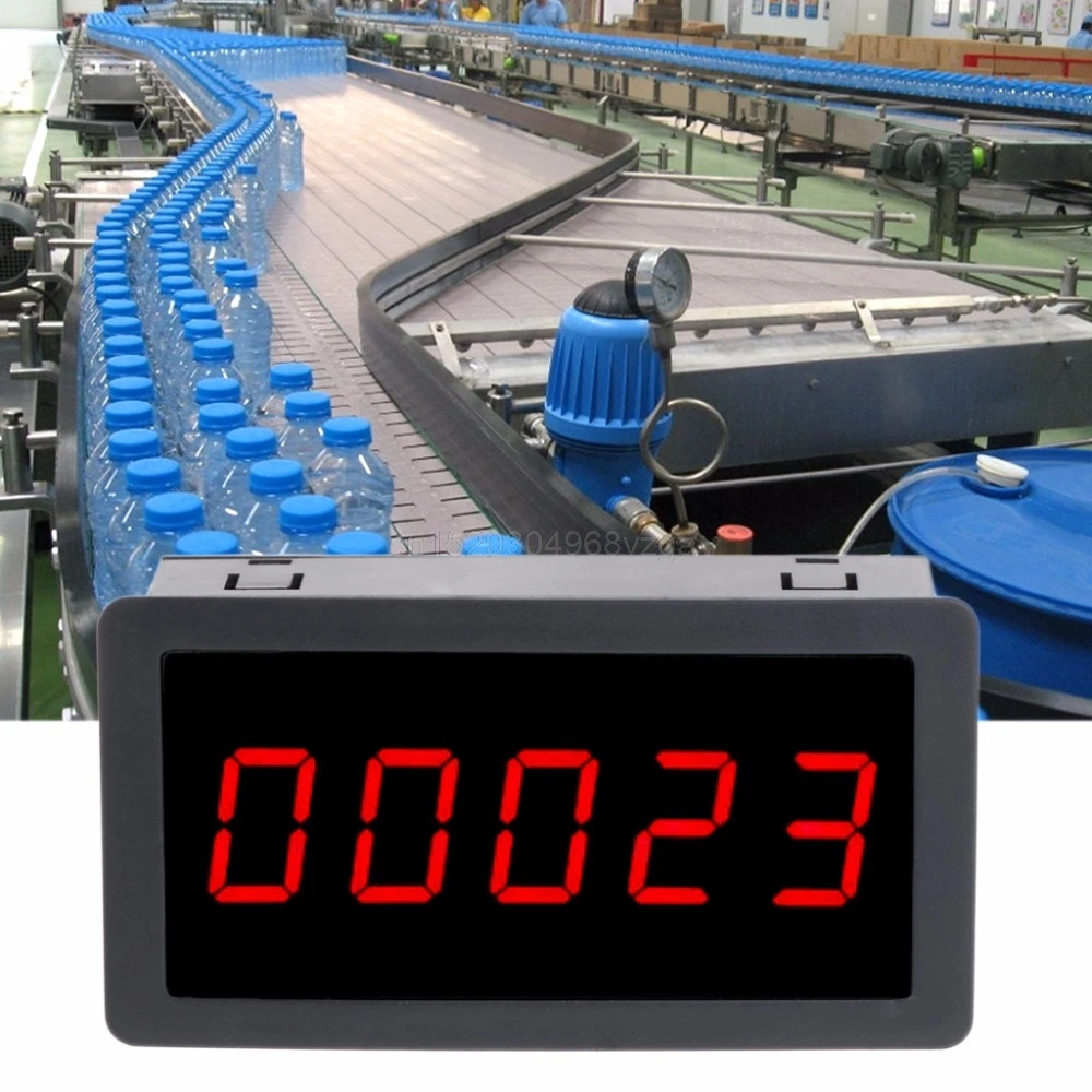 

DC 12-24V Red 5 Digit 0.56" LED Panel Counter Meter Up Plus Totalizer 0-99999 Counter Meter F22 dropshipping