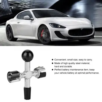 

4 Way Battery Terminal Tool Cleaner Scraper Terminal Tool Cleaner Automotive Accessory Steel Automotive Hand Tools