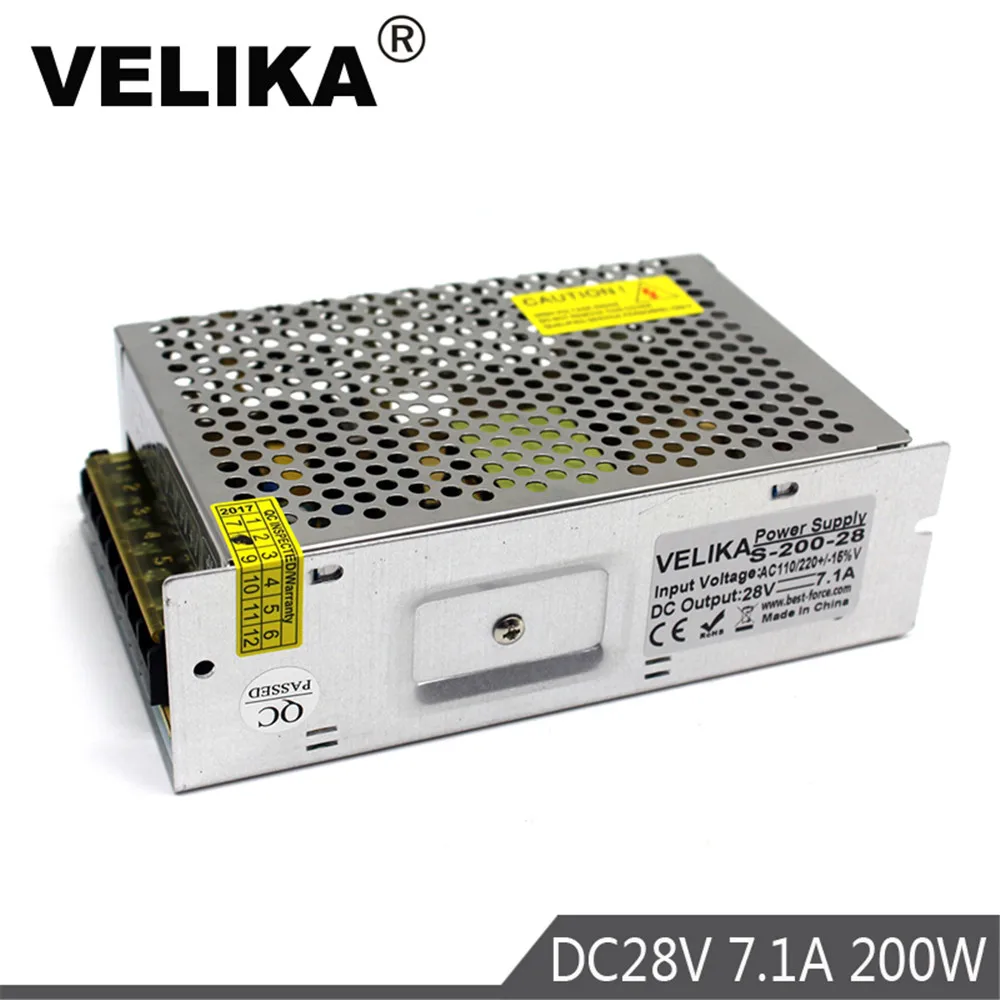 

28V 7.1A 200W Switching power supply Driver Power Source Supplies Converter for LED Strip light VHF Ham Radio Stepper Motor CNC