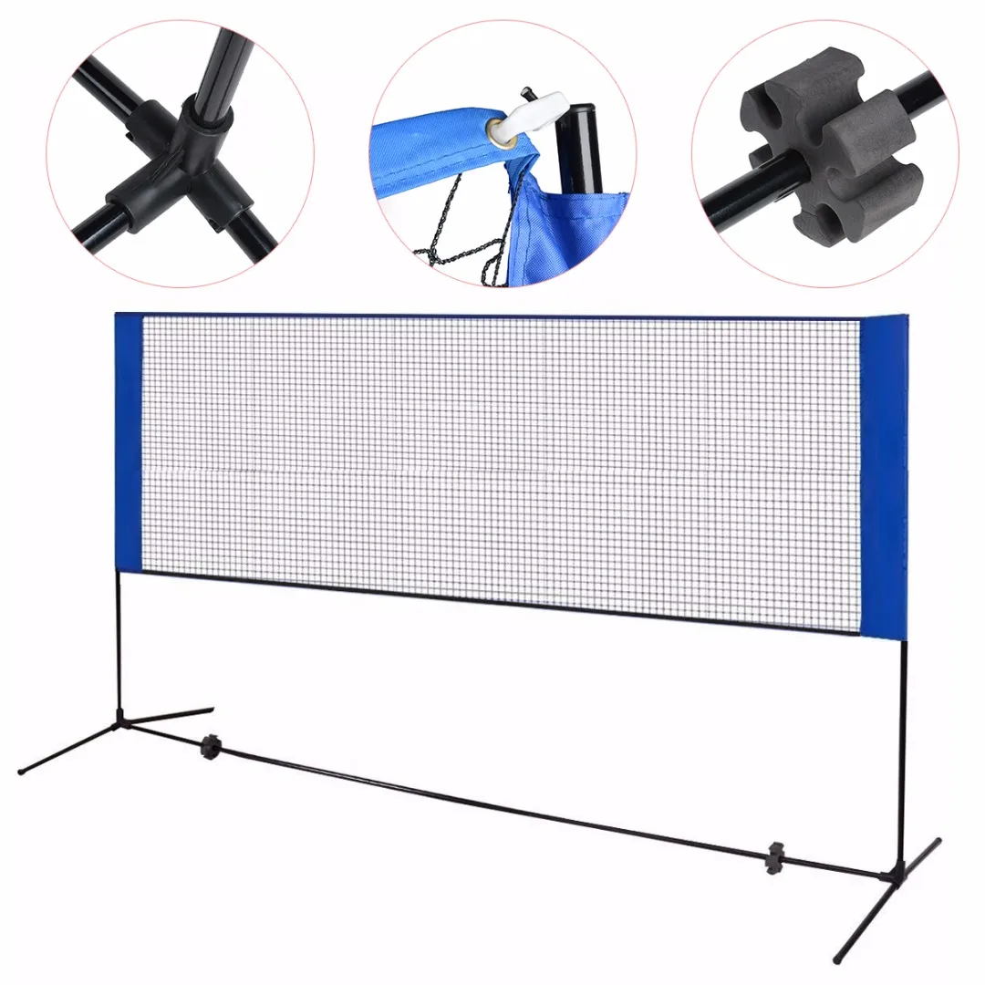 

Professinal Badminton Net Adjustable Badminton Beach Volleyball Tennis Training Net MAYITR