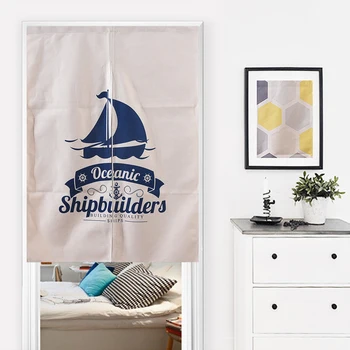 

New Cotton Linen NOREN Japanese Style Navy Sailor Style Boat Anchor Campass Tapestry 85x120cm/85x90cm/85x150cm
