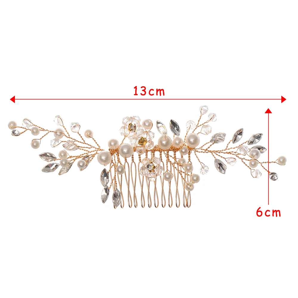 Элегантная женская Хрустальная расческа для волос для невесты диадемы свадебный головной убор невесты аксессуары для волос