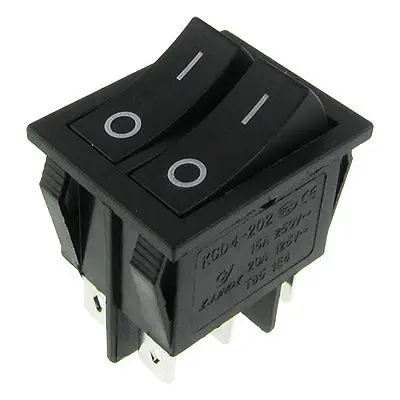 

High quality  10 Pcs x Double SPDT On-On 2 Way Snap in Boat Rocker Switch 15A/250V 20A/125V AC