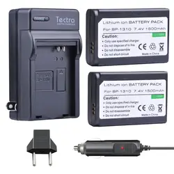 Tectra 2 шт. BP-1310 BP 1310 BP1310 Батарея машины Зарядное устройство для samsung NX11 NX20 NX5 NX10 NX100 Камера батареи