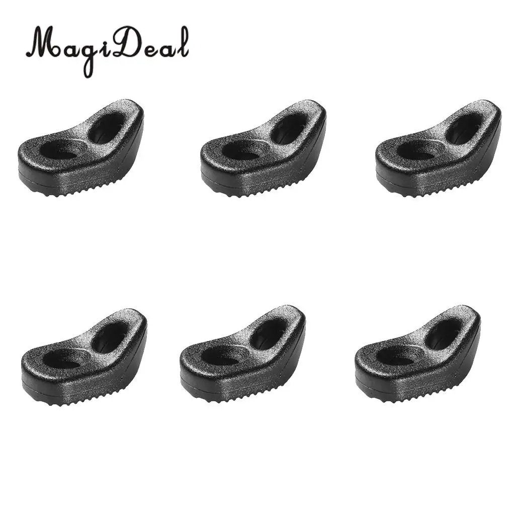 MagiDeal Heavy Duty 6Pcs Kayak Canoe Single Eyelet Tie Down Loop Safety Deck Fitting Replacement Kit for Rowing Boat Water Sport