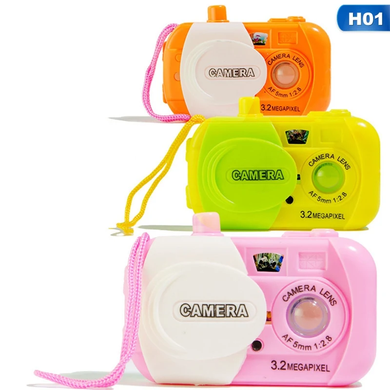 1 шт. имитационная камера детские развивающие игрушки для детей детские подарки животные мир случайный цвет - Color: 1