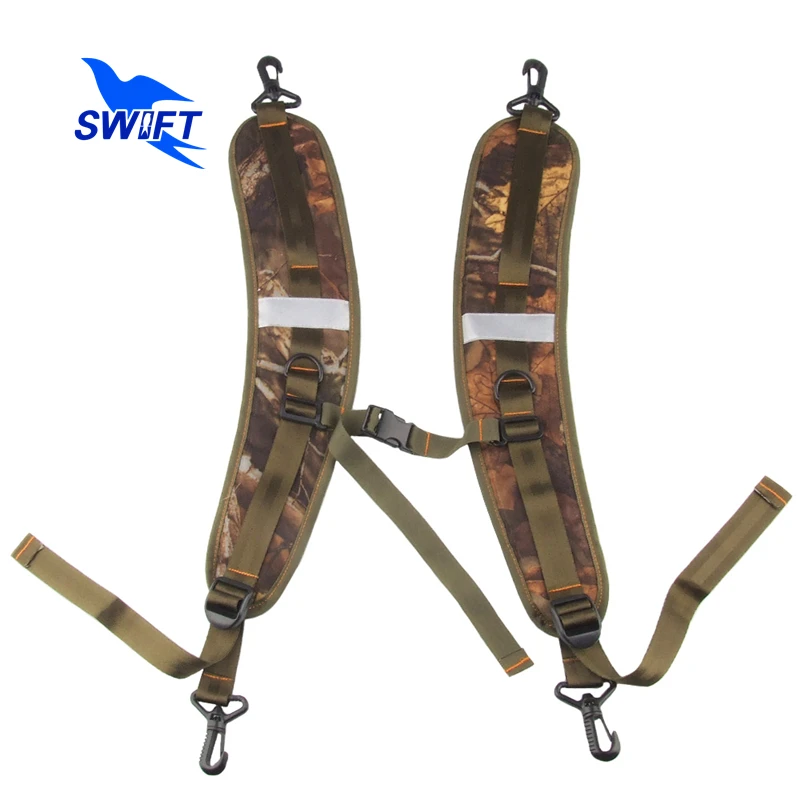 1 Pair Camouflage Breathable Adjustable waterproof Backpack Straps