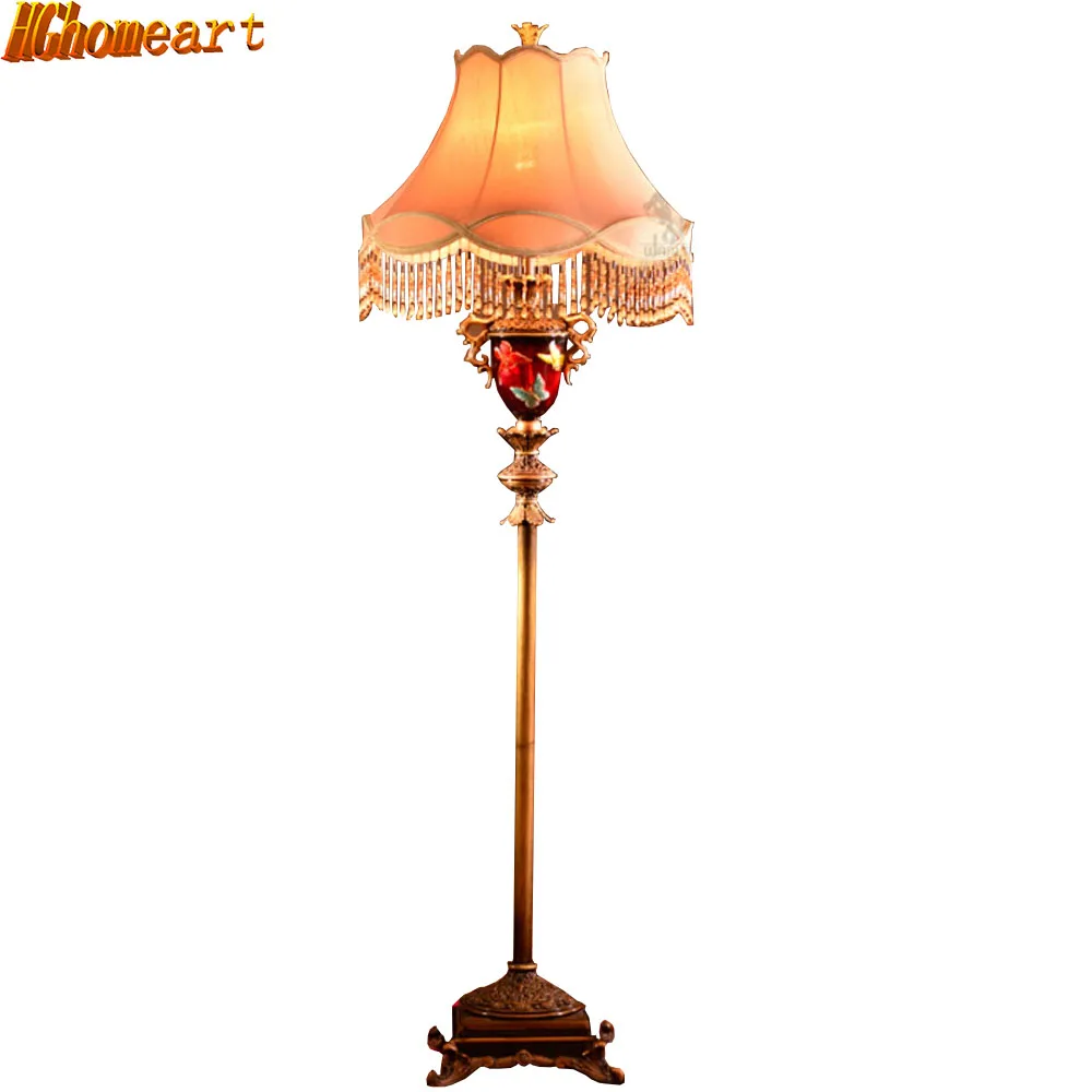  High Quality Resin Led Floor Lamp Classical Pastoral Styl Led Bulb Lamp E27 110V-220V Floor Lamps f - 32804496288