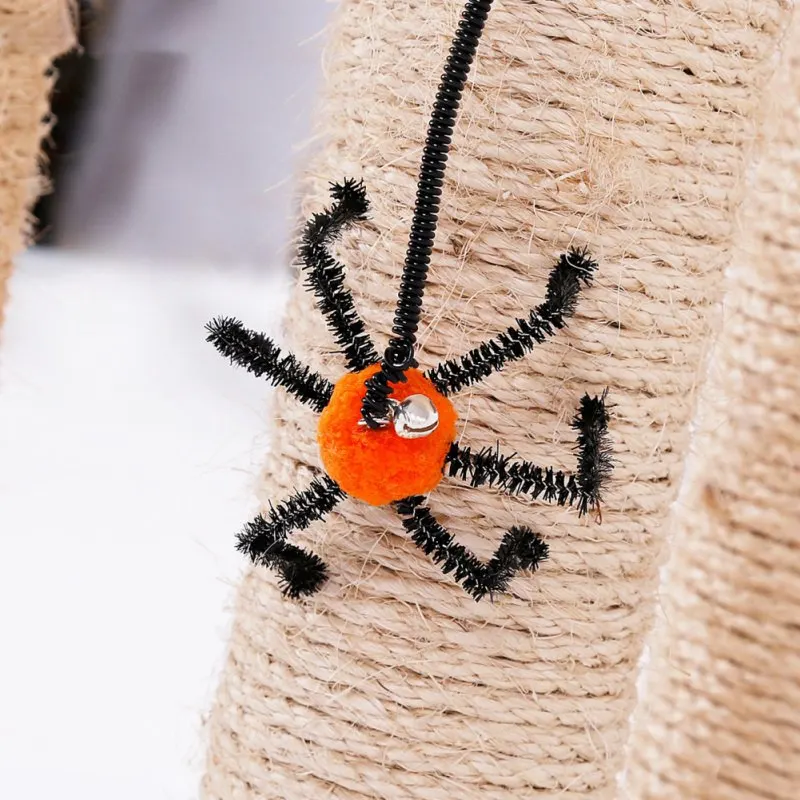 Игрушка для кошек на Хэллоуин, маленький шар с колокольчиками, Весенняя игровая веревка, товары для кошек, игрушки для гатоса