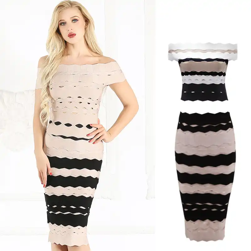 Off Shoulder Midi Dress in Celebrities