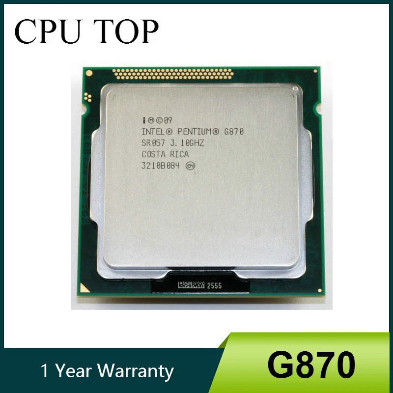 Intel Pentium G870 G870 Processor 3.1GHz 3MB Cache LGA1155 Dual-Core 65W Desktop CPU Scrattered Intel Pentium G870 G870 Processor 3.1GHz 3MB Cache LGA1155 Dual-Core 65W Desktop CPU Scrattered