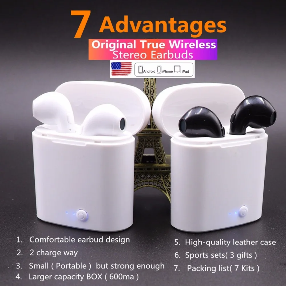 

Double Ear mini bluetooth Headsets wireless Earbuds Headphones Airpods Earphone Earpiece for apple iphone Android Air pods