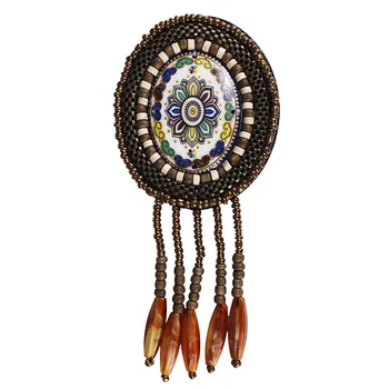 

10pieces Unique Design Brown Oval Patches Gemstones Apparel DIY Craft Applique Sew on Clothing Sewing Accessories TH496