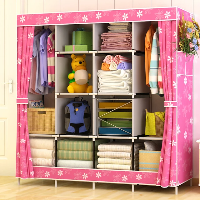 Non Woven Cloth Wardrobe Closet Large Multifunction Non Woven Cloth Wardrobe Closet Large Multifunction Dustproof Storage Cabinet Folding Fabric Bedroom Furniture