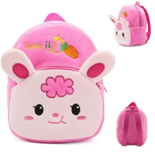 

Cute Cartoon Baby Toy School Bag Animal Shape Mini Plush Backpack Kids Outdoor Travel Pack Bag Student Kindergarten Bags