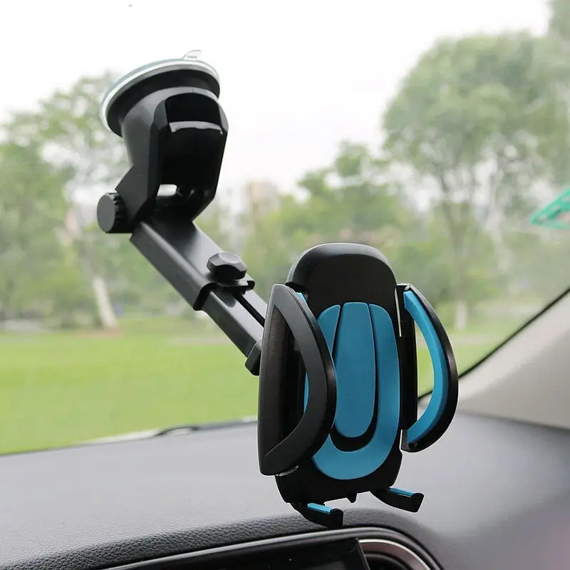 

JEREFISH Car Phone Holder Gps Accessories Suction Cup Auto Dashboard Windshield Mobile Cell Phone Retractable Mount Stand