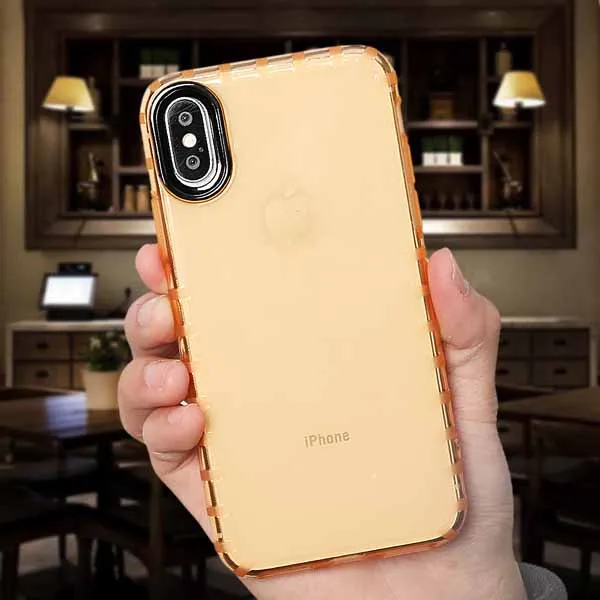 Противоударные однотонные Чехлы LOVECOM с защитой камеры для iPhone 11 Pro Max XS Max XR 6 6S 7 8 Plus X Мягкая задняя крышка из ТПУ - Цвет: Transparent Gold