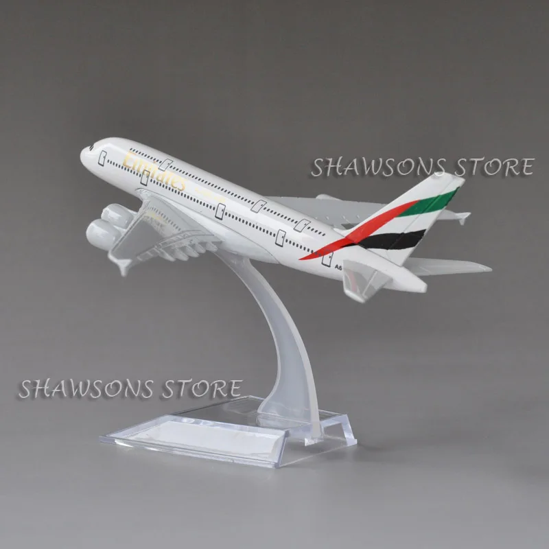 Литая металлическая 1:520 игрушка в виде самолета Airbus A380 Emirates Airliner 15,5 см миниатюрная копия