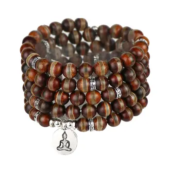 

Natural Tibet dzi Day Line Shape Bracelet Women Yoga Jewelry Buddhist Chakra Necklace Heart Yoga Buddha Meditation Bracelets B5