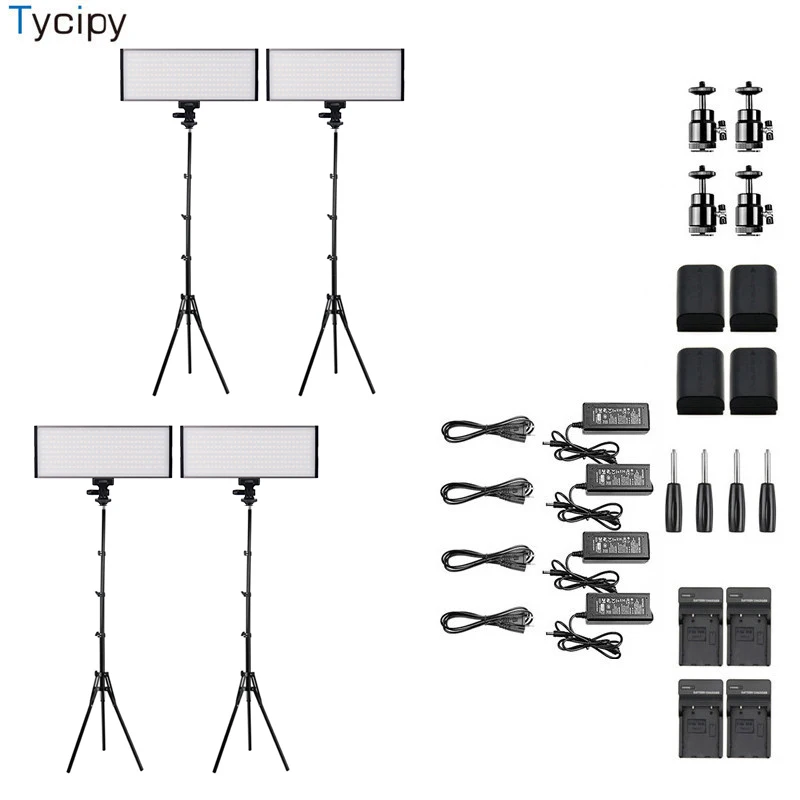 

Tycipy LED Variety of Combinations Camera LED Studio Photo Video Light 3200K-5600K For DSLR Nikon Photography Camera