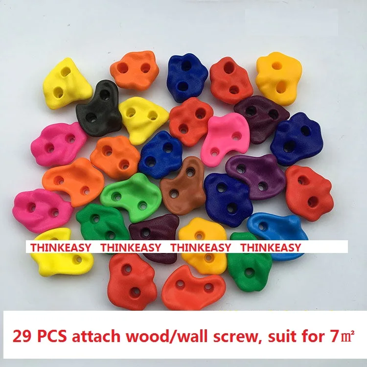 20 to 29 PCS / SET Large Size Plastic children Rock Climbing Wall Rock