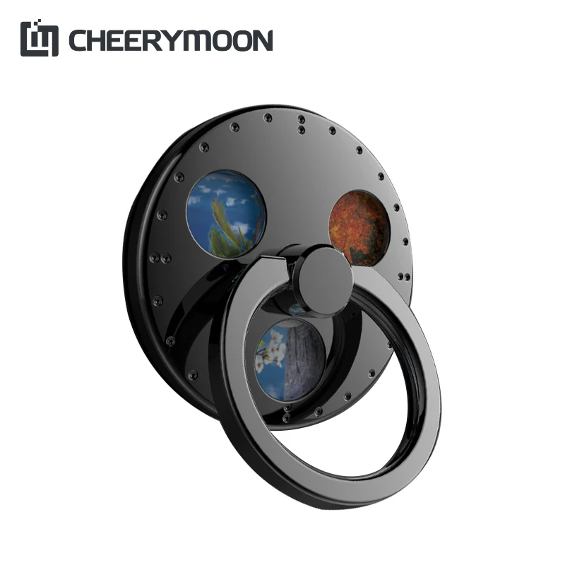 CHEERYMOON Round Gyro Spinner Bracket Metal Ring Holder Smartphone