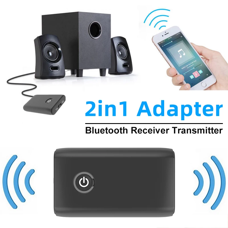 Bluetooth 5 0 аудио 3 мм Музыкальный стерео передатчик и приемник адаптер 2 в 1 USB