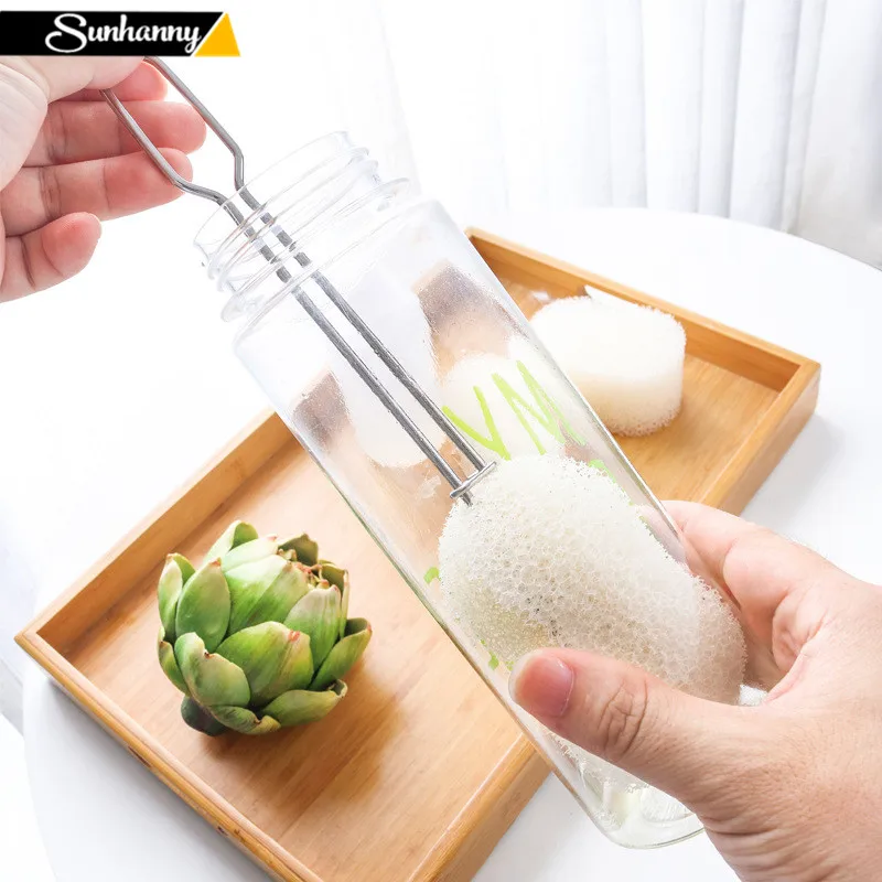 

Sunhanny Kitchen Cleaning Tool Sponge Brush For Wineglass Bottle Coffe Tea Glass Cup Bottle Brush